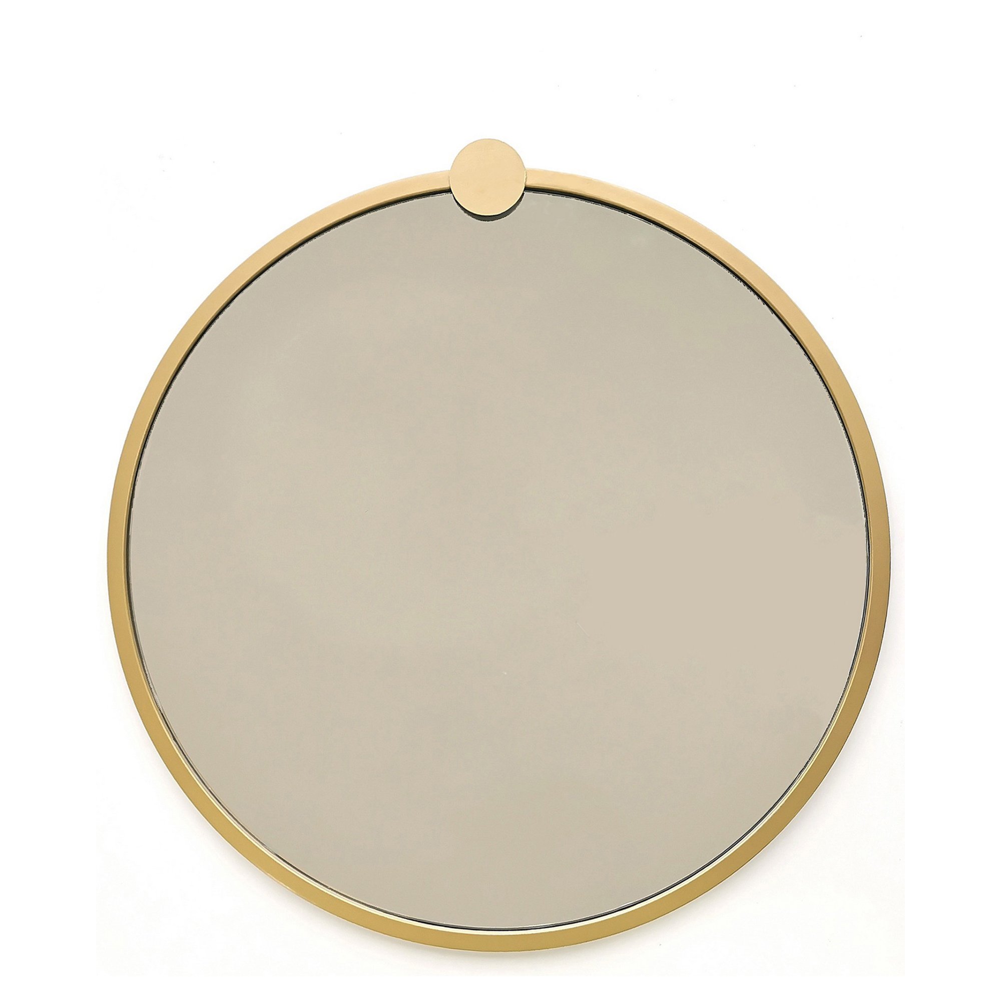 Specchio oro Trasparente Forma Rotondo Tipologia a Parete 60x60h cm, Colore Struttura Trasparente - Corti