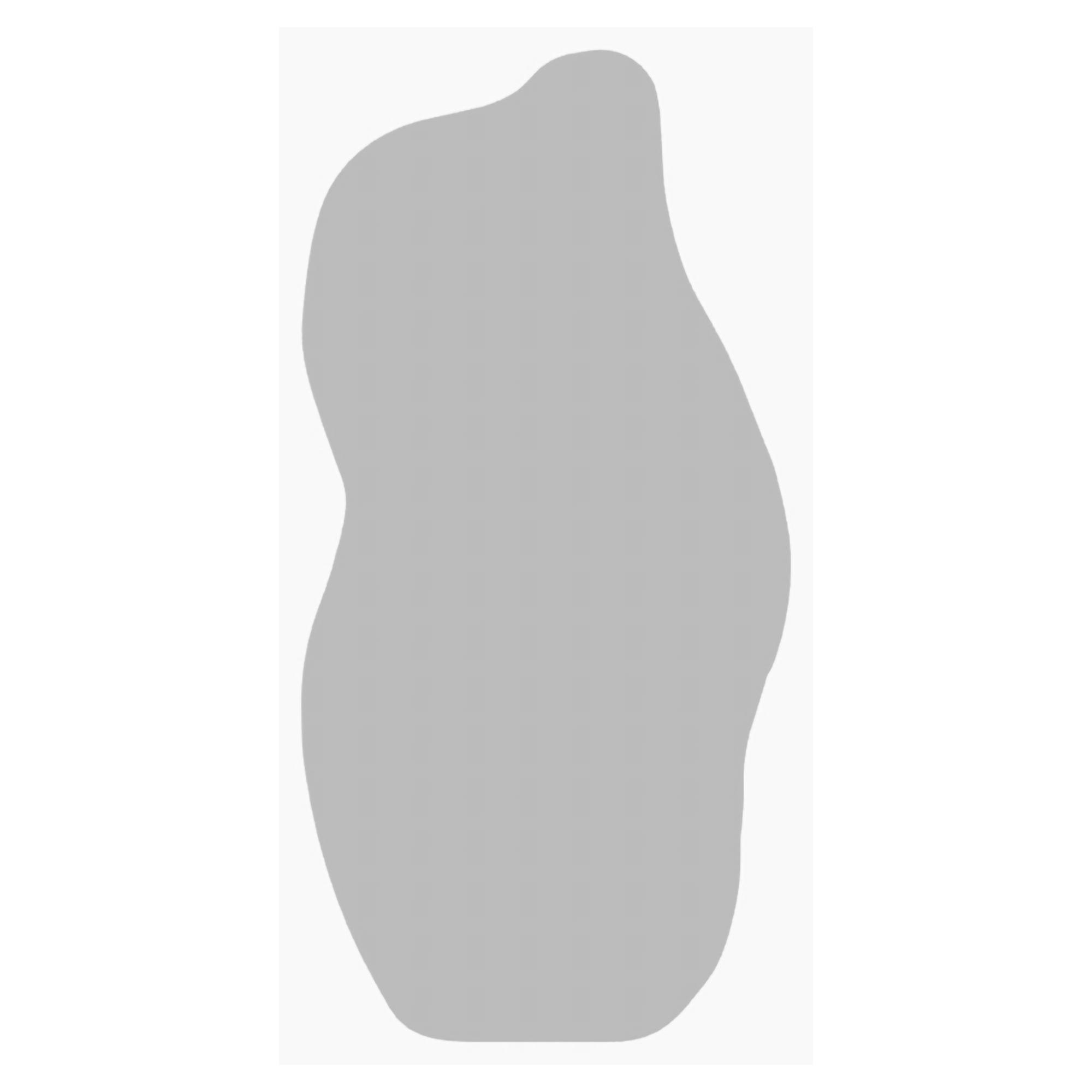 Specchio Trasparente Trasparente Forma Nuvola Tipologia a Parete 70x175h cm, Colore Struttura Trasparente - Stresa