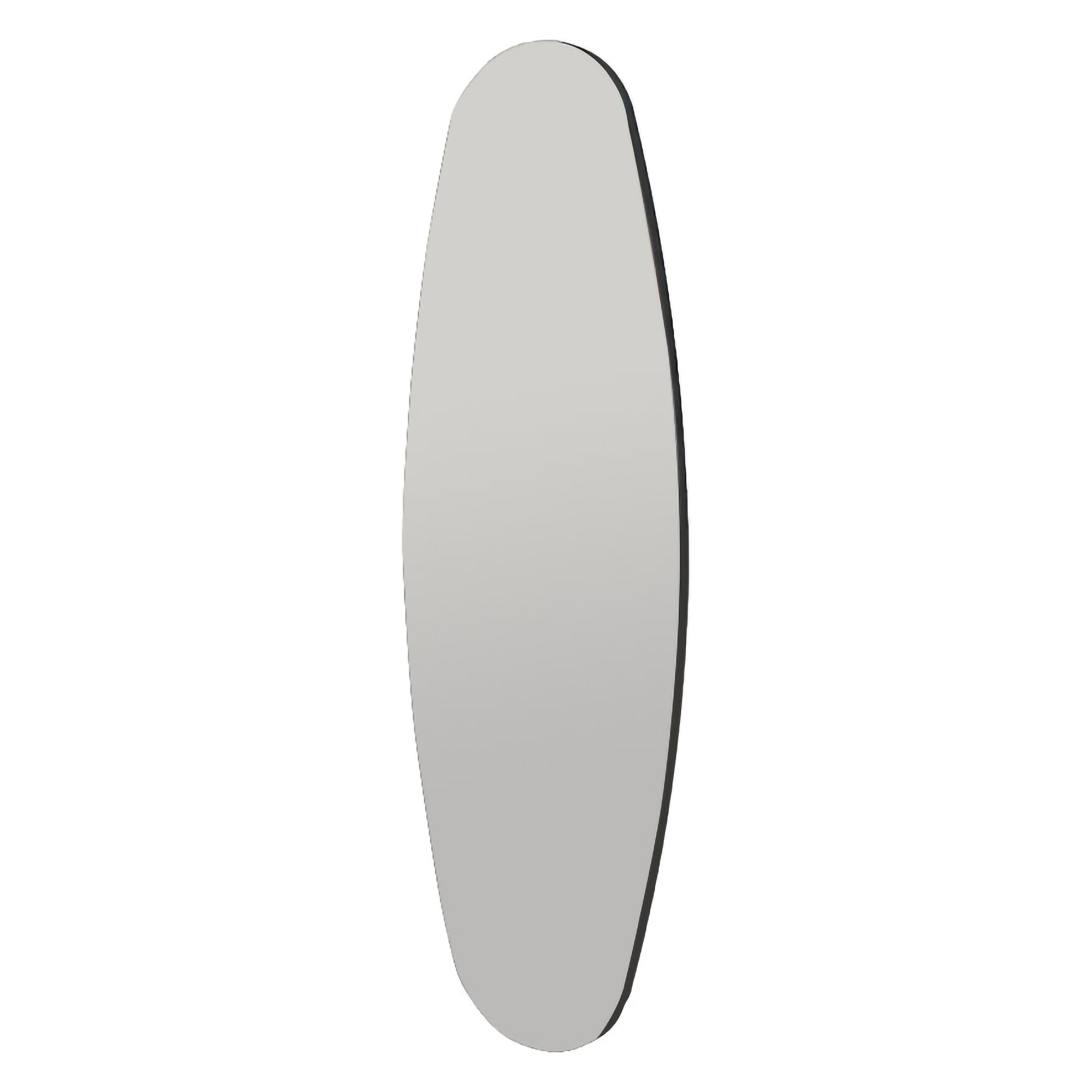 Specchio Trasparente Trasparente Forma Ovale Tipologia a Parete 40x120h cm, Colore Struttura Trasparente - Pray