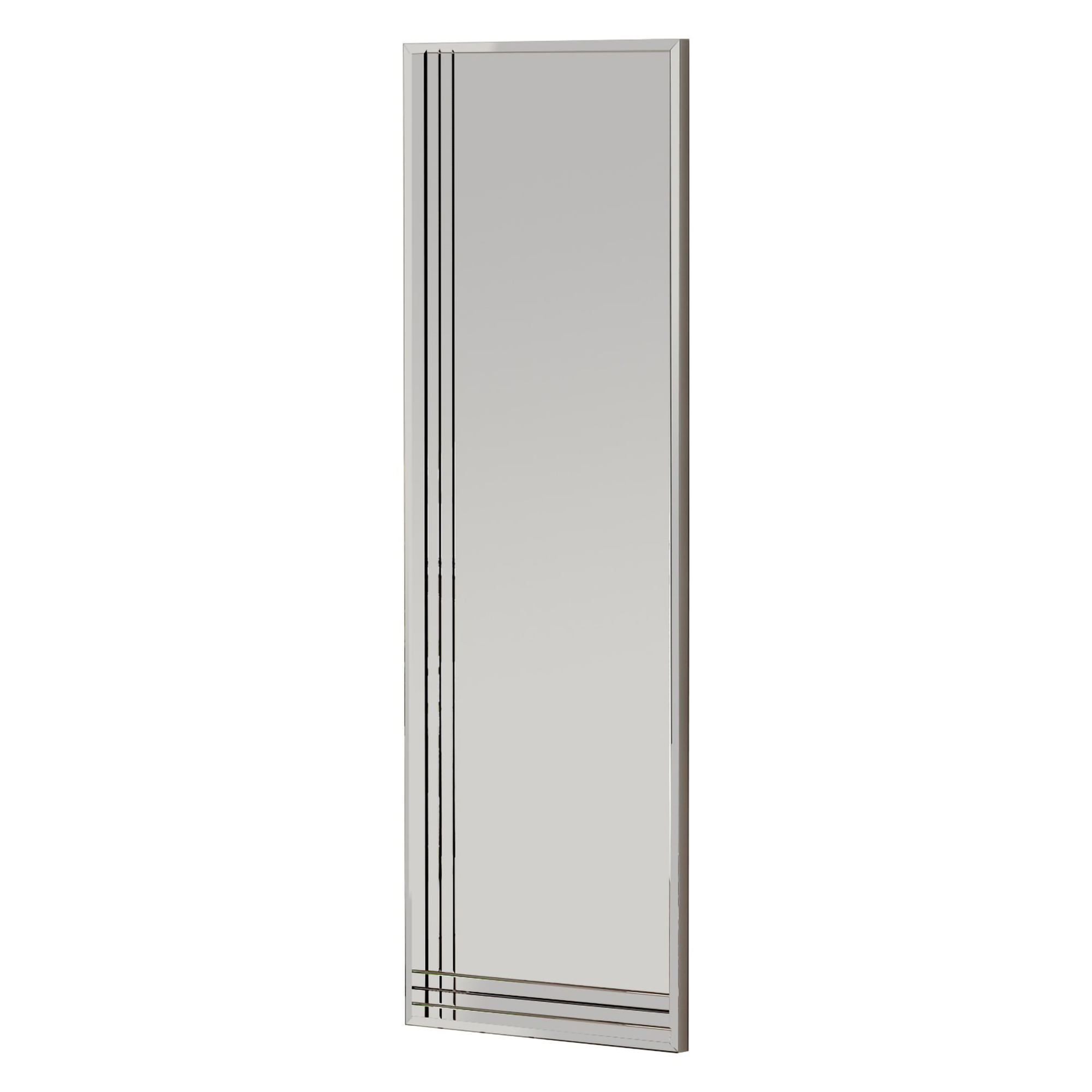 Specchio Trasparente Trasparente Forma Rettangolare Tipologia a Parete 40x120h cm, Colore Struttura Trasparente - Enego