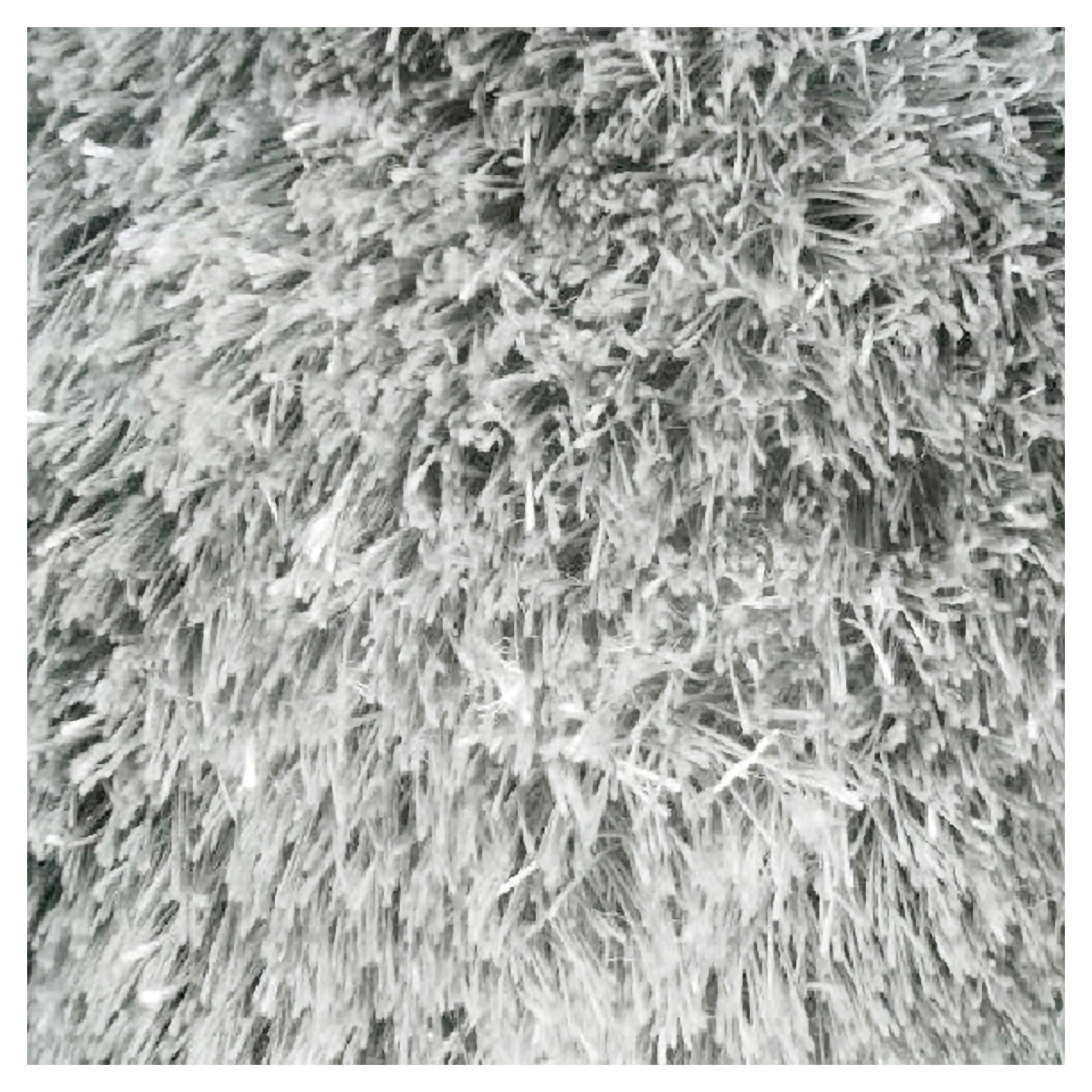 Tappeto Grigio Altezza Pelo 35 mm 100% Poliestere Forma Rettangolare 67x67 cm, Adatto a Riscaldamento a Pavimento - Lavaba