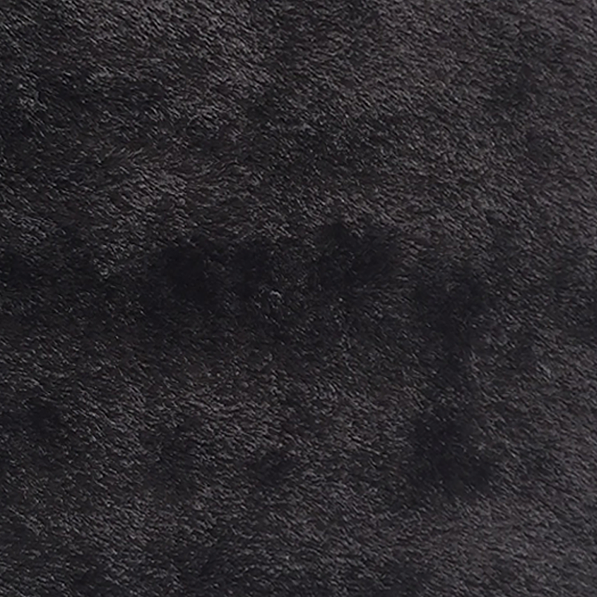 Tappeto Nero Altezza Pelo 35 mm 100% Poliestere Forma Rettangolare 110x60 cm, Adatto a Riscaldamento a Pavimento - Lateleha