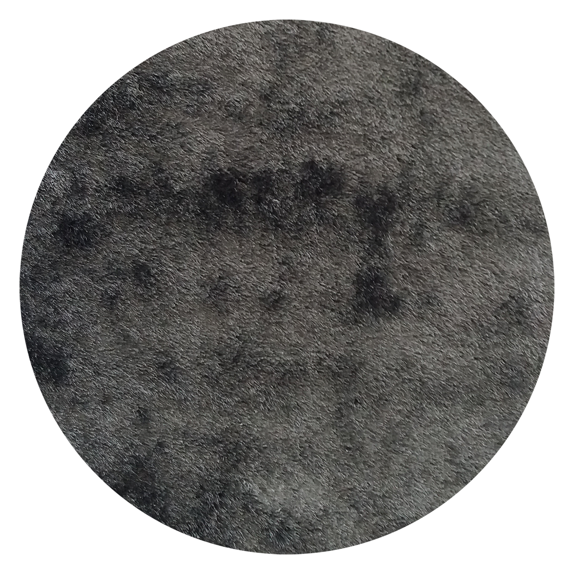 Tappeto Nero Antracite Altezza Pelo 35 mm 100% Poliestere Forma Rettangolare 110x60 cm, Adatto a Riscaldamento a Pavimento - Lateleha