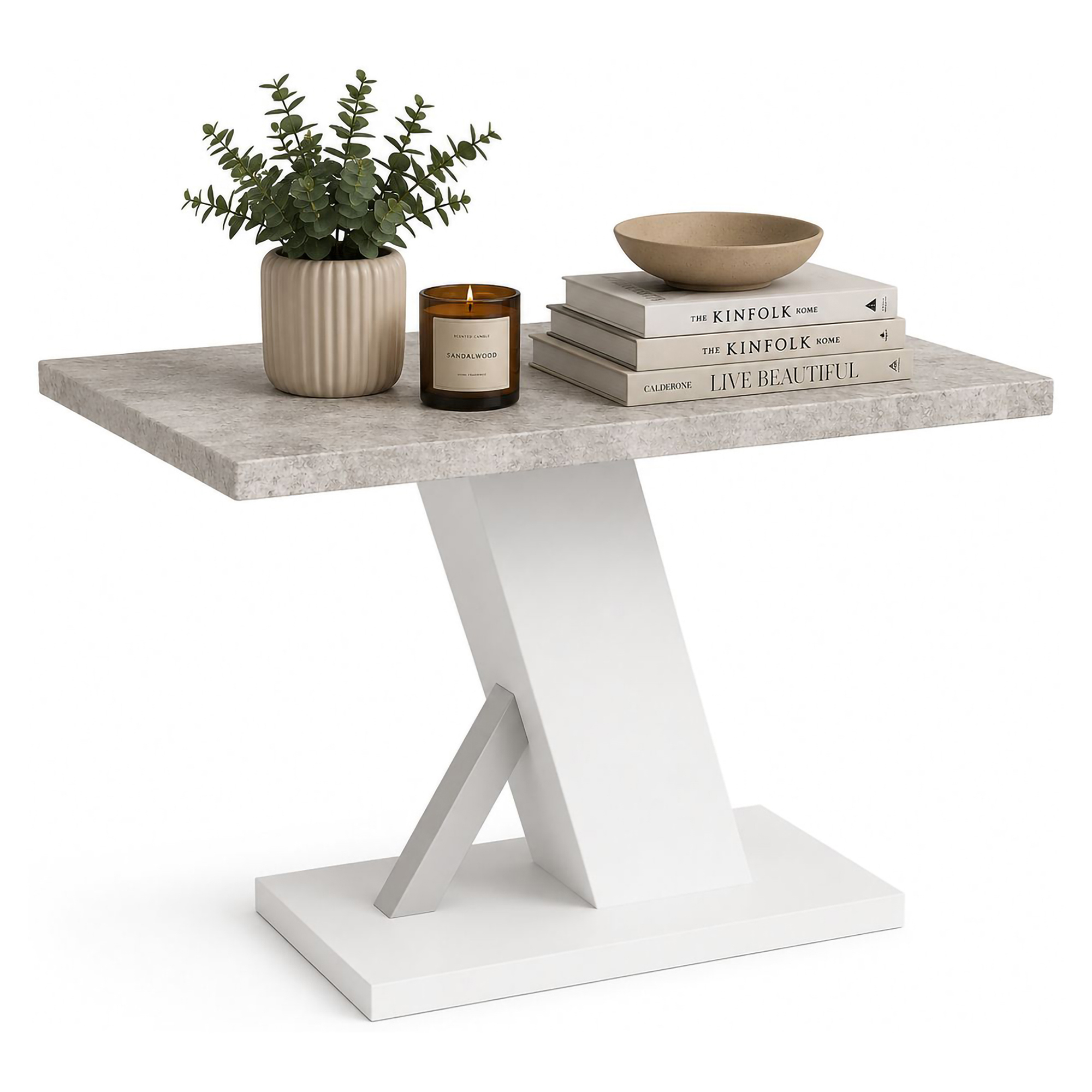 Tavolo Fisso Bianco Marmo Bianco 6 Posti Dettaglio Effetto Vetro 138x90x76h cm, Forma Rettangolare - Litopa