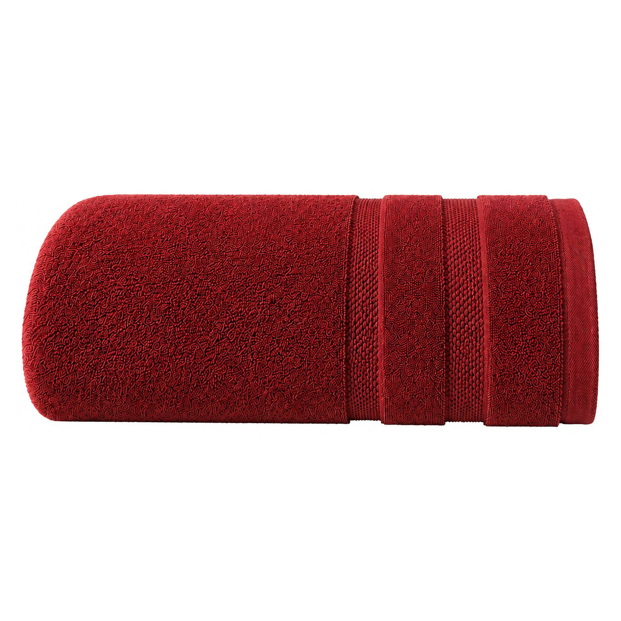 Telo Bagno Rosso Ciliegia 100% Cotone Egiziano Pettinato e Mercerizzato, Sfumatura Colore Struttura Ciliegia - Rovarero Luxury