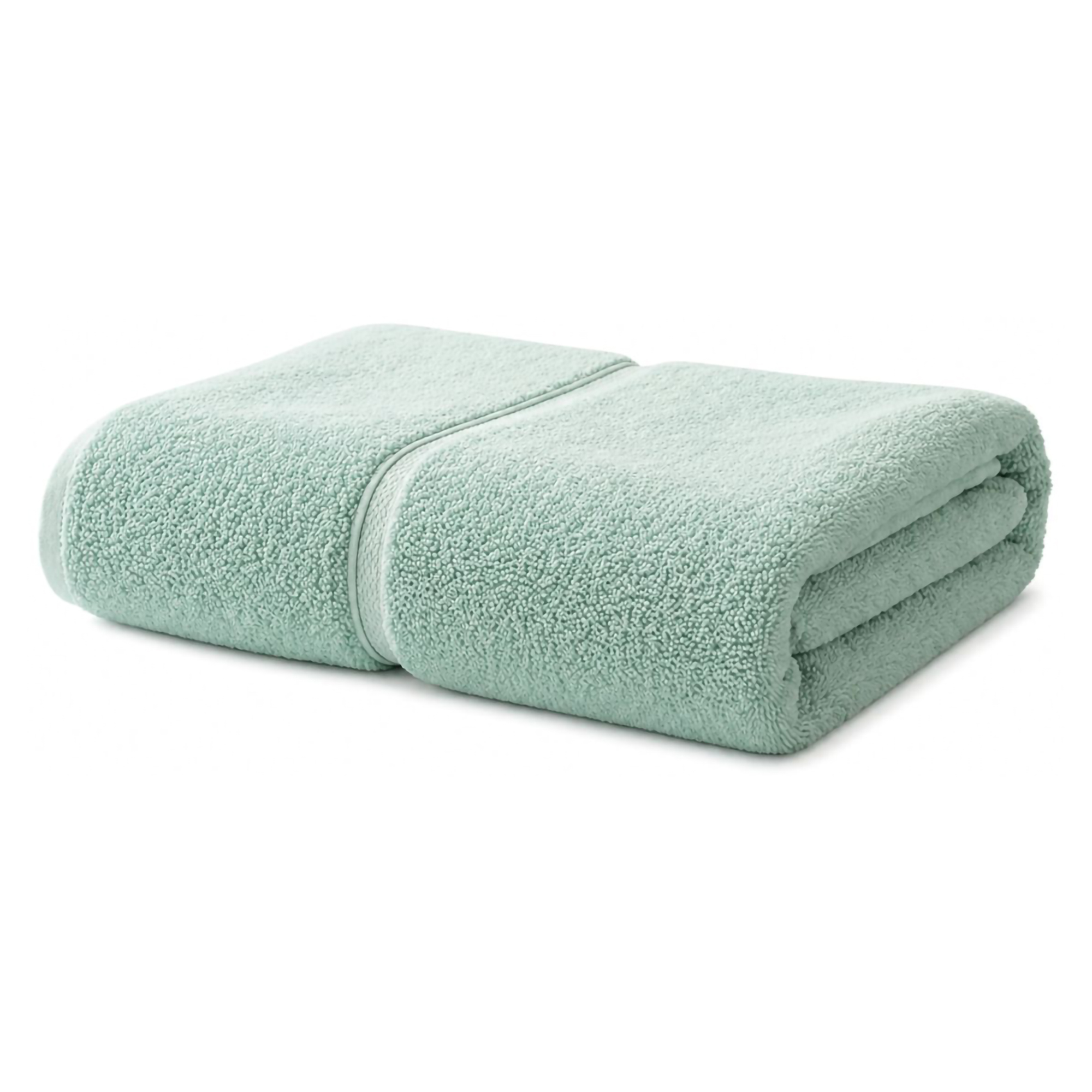 Telo Bagno Verde Menta 100% Puro Cotone, Sfumatura Colore Struttura Menta - Sanaza Luxury