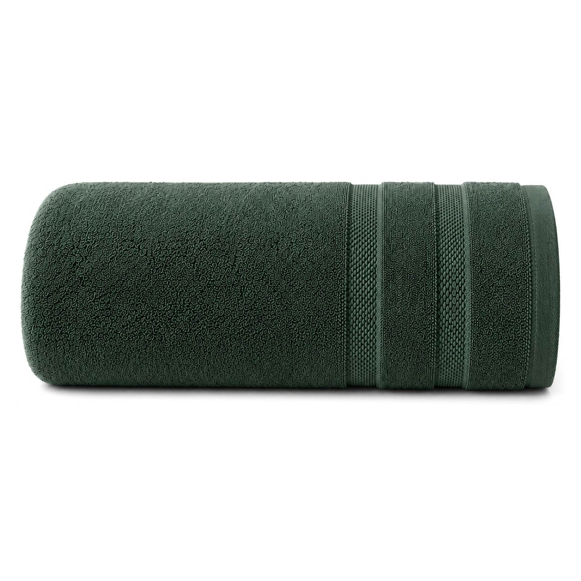 Telo Bagno Verde Scuro 100% Cotone Egiziano Pettinato e Mercerizzato, Sfumatura Colore Struttura Scuro - Rovarero Luxury