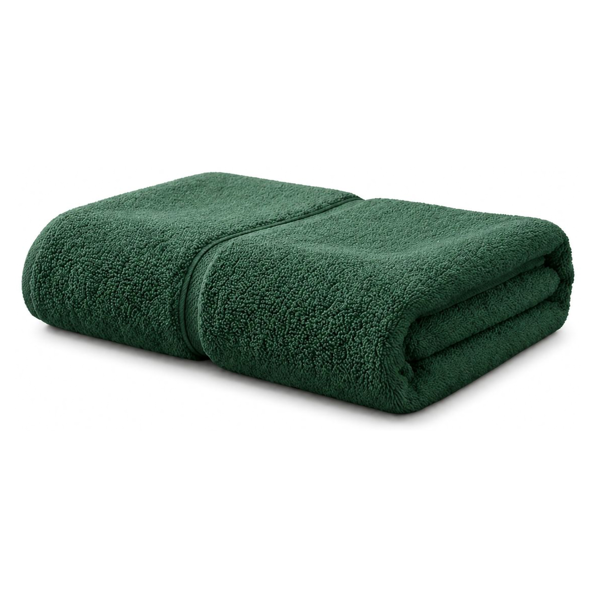 Telo Bagno Verde Scuro 100% Puro Cotone, Sfumatura Colore Struttura Scuro - Sanaza Luxury