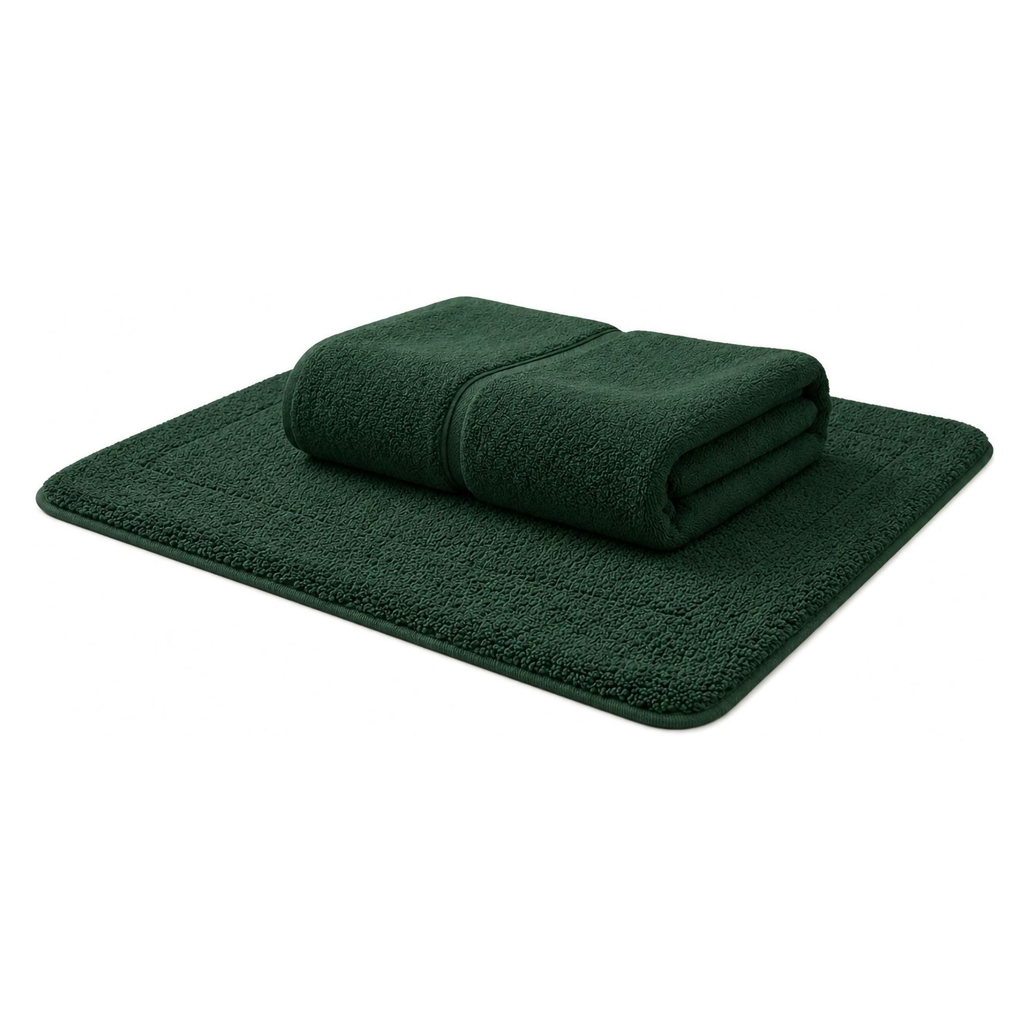Telo Bagno Verde Smeraldo 100% Puro Cotone, Sfumatura Colore Struttura Smeraldo - Sanamasa Luxury