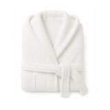 Accappatoio Bianco 100% cotone Con cappuccio , Taglia L - Satotite Luxury