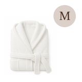 Accappatoio Bianco 100% cotone Con cappuccio, Taglia M - Satoka Luxury
