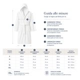 Accappatoio Grigio 100% cotone Con cappuccio , Taglia L - Satotite Luxury