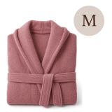 Accappatoio Rosa 100% cotone Con cappuccio, Taglia M - Satoka Luxury