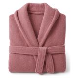 Accappatoio Rosa 100% cotone Con cappuccio, Taglia XXL - Satina Luxury