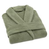 Accappatoio Verde Menta 100% cotone Con cappuccio , Taglia M - Satoka Luxury