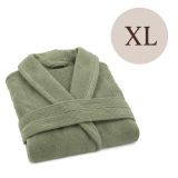 Accappatoio Verde Menta 100% cotone Con cappuccio , Taglia XL - Satiza Luxury
