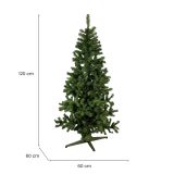 Albero di Natale 120 cm Albigna, Pino artificiale, Albero effetto reale, Alberello natalizio, Made in Italy, 60x60 h120 cm, Verde