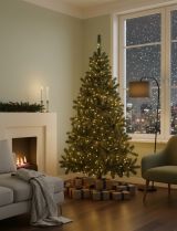Albero di Natale 120 cm Pitztal, Pino artificiale, Albero effetto reale, Alberello natalizio, Made in Italy, 80x80 h120 cm, Verde e Nero