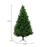 Albero di Natale 120 cm Verde 326 Rami Apertura Rami Singoli 120h cm, Ignifugo Ritardante di Fiamma - Riccardo