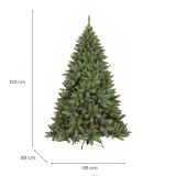 Albero di Natale 120 cm Verde 362 Rami Apertura Rami Singoli 120h cm, Ignifugo Ritardante di Fiamma - Lapland