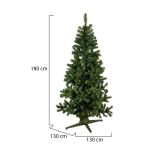 Albero di Natale 150 cm Jingles in PVC Verde, h150 cm