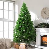Albero di Natale 150 cm Verde 438 Rami Apertura Rami Singoli 150h cm, Ignifugo - Evergreen