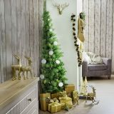 Albero di Natale 180 cm Verde 361 Rami Apertura Rami Singoli 180h cm, Ignifugo Ritardante di Fiamma - Noell
