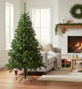 Albero di Natale 180 cm Verde 493 Rami Ignifugo 180h cm, Base Inclusa - Oslo
