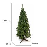 Albero di Natale 180 cm Verde 574 Rami Apertura Rami Singoli 180h cm - Caresana