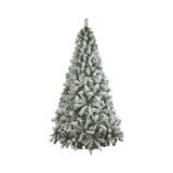Albero di Natale 180 cm Verde 664 Rami Apertura Rami Singoli 180h cm, Effetto Innevato - Hollybell