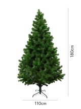 Albero di Natale 180 cm Verde 723 Rami Apertura Rami Singoli 180h cm, Ignifugo Ritardante di Fiamma - Evergreen