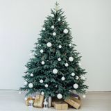 Albero di Natale 180 cm Verde 839 Rami Apertura Rami Singoli 180h cm, Ignifugo Ritardante di Fiamma - Silent Night