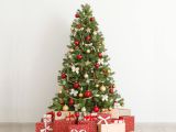 Albero di Natale 210 cm Verde 1886 Rami Apertura a Ombrello 210h cm, Ignifugo Ritardante di Fiamma - Jingle Bell