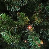 Albero di Natale 210 cm Verde 727 Rami Apertura a Ombrello 210h cm, Ignifugo Ritardante di Fiamma - Oslo