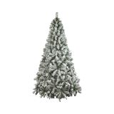 Albero di Natale 270 cm Verde 1812 Rami Apertura a Ombrello 270h cm, Effetto Innevato - Hollybell