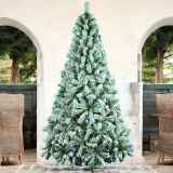 Albero di Natale floccato in PVC, h300 cm