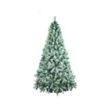 Albero di Natale floccato in PVC, h300 cm