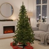 Albero di Natale Jingles in PVC Verde, h200 cm
