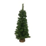 Albero di Natale Sassiere, Pino artificiale, Albero effetto reale, Alberello natalizio, Made in Italy, 40x40 h75 cm, Verde