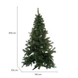 Albero di Natale Verde 91 Rami Apertura Rami Singoli 250h cm, Ignifugo Ritardante di Fiamma Made in Italy - Tinsel