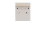 Appendiabiti Beige Marrone Rovere set Fissaggio a Muro Incluso 6 Ganci 83h cm, Installazione a Muro - Igliano