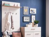 Appendiabiti Bianco Marrone Rovere set Fissaggio a Muro Incluso 4 Ganci 114h cm, Installazione a Muro - Montese
