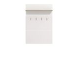 Appendiabiti Bianco Marrone Rovere set Fissaggio a Muro Incluso 4 Ganci 114h cm, Installazione a Muro - Montese