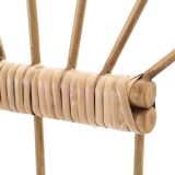 Appendiabiti Marrone Finitura in Rattan Color Bamboo Naturale 3 Ganci 33h cm, Installazione Sospeso - Danatala