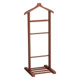 Appendiabiti Marrone Noce Installazione a Terra Sfumatura Colore Struttura Noce 120h cm, - Oulux