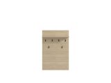 Appendiabiti Marrone Rovere Nero set Fissaggio a Muro Incluso 6 Ganci 115h cm, Installazione a Muro - Navelli