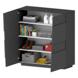 Armadio antracite multiuso 120x126h cm - Aulla
