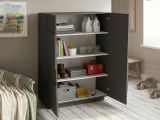 Armadio antracite multiuso 120x126h cm - Aulla
