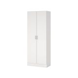 Armadio bianco 2 ante portascope 73x180h cm - Abadubidu