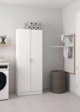 Armadio bianco 2 ante portascope 73x180h cm - Abadubidu